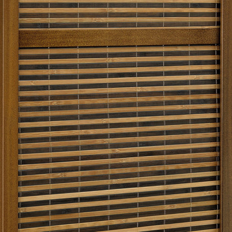 Browning Walnut 4-Panel Bamboo Room Divider Folding Screen by Coaster at Eve Furniture