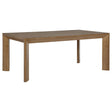 Bruner Natural Brown Rectangular Dining Table by Coaster at Eve Furniture