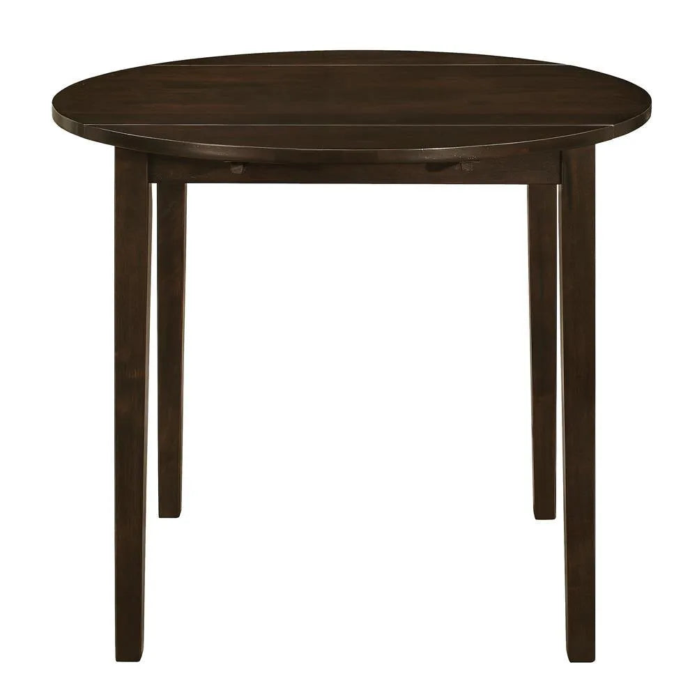 Bucknell Cappuccino/Tan 3-Piece Dining Set with Drop Leaf by Coaster at Eve Furniture
