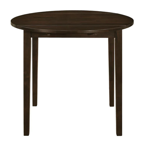 Bucknell Cappuccino/Tan 3-Piece Dining Set with Drop Leaf by Coaster at Eve Furniture