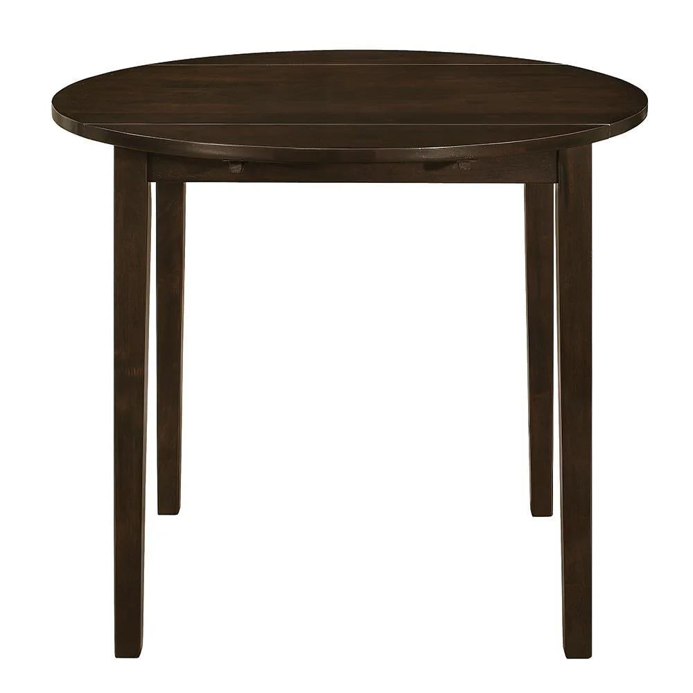Bucknell Cappuccino/Tan 3-Piece Dining Set with Drop Leaf by Coaster at Eve Furniture