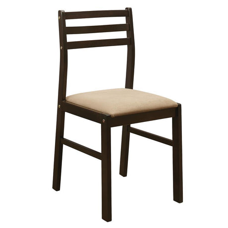 Bucknell Cappuccino/Tan 3-Piece Dining Set with Drop Leaf by Coaster at Eve Furniture