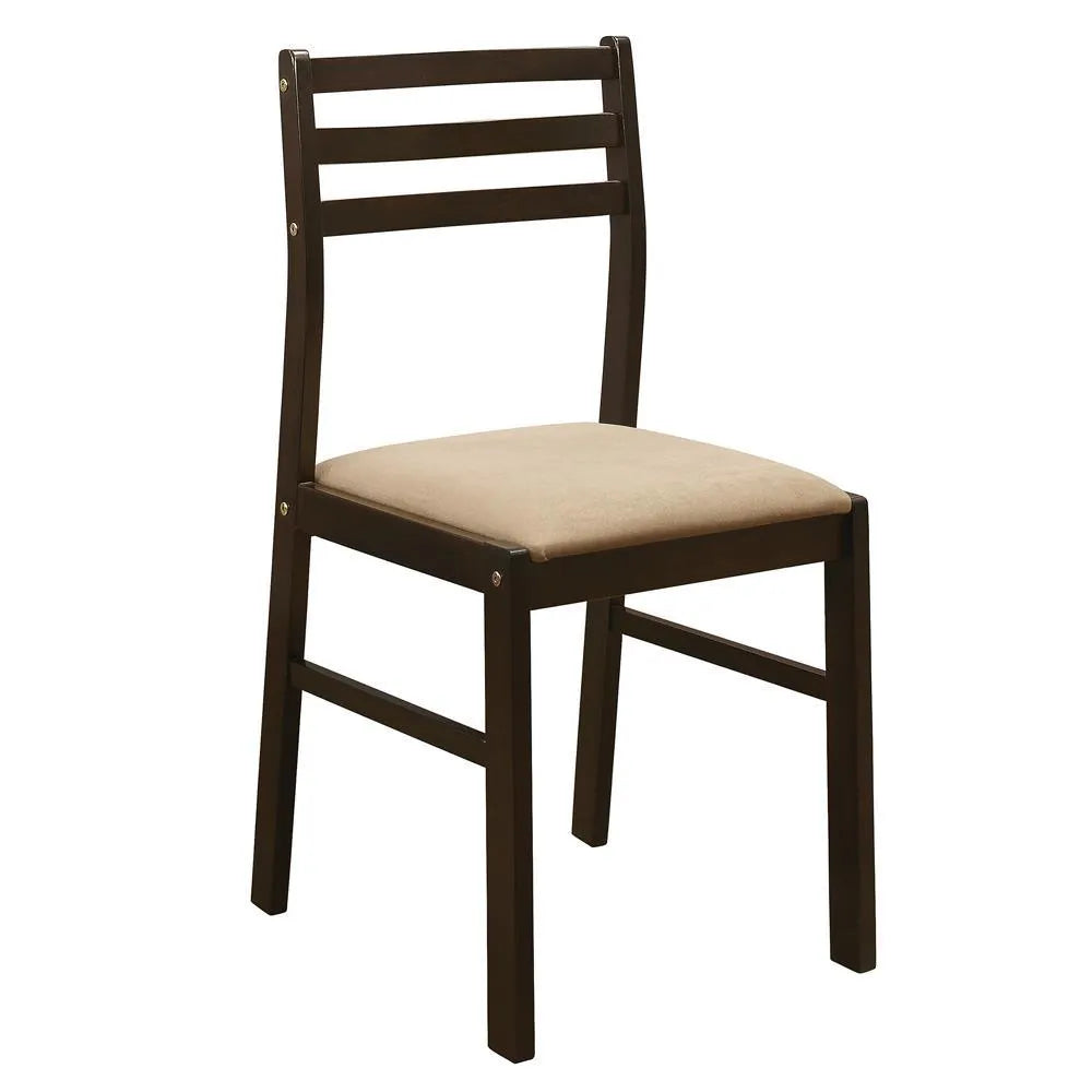Bucknell Cappuccino/Tan 3-Piece Dining Set with Drop Leaf by Coaster at Eve Furniture