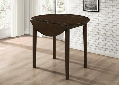 Bucknell Cappuccino/Tan 3-Piece Dining Set with Drop Leaf by Coaster at Eve Furniture