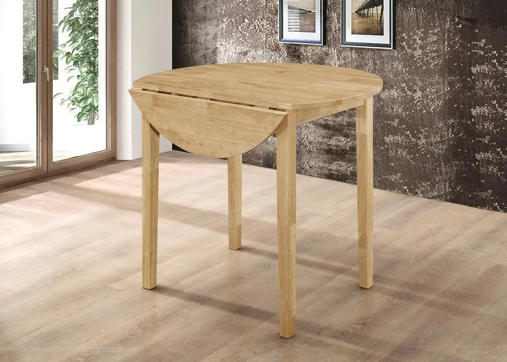 Bucknell Natural/Tan 3-Piece Dining Set with Drop Leaf by Coaster at Eve Furniture