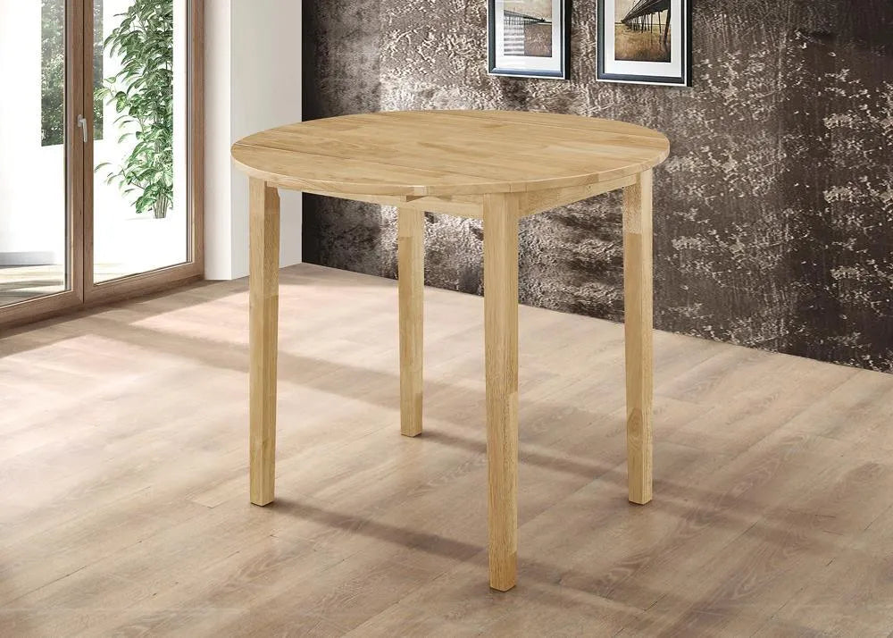 Bucknell Natural/Tan 3-Piece Dining Set with Drop Leaf by Coaster at Eve Furniture