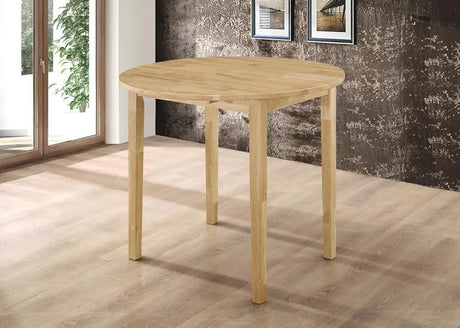 Bucknell Natural/Tan 3-Piece Dining Set with Drop Leaf by Coaster at Eve Furniture