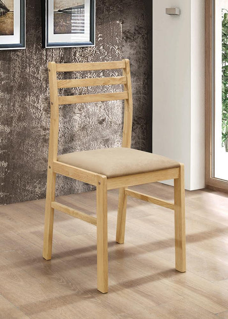 Bucknell Natural/Tan 3-Piece Dining Set with Drop Leaf by Coaster at Eve Furniture