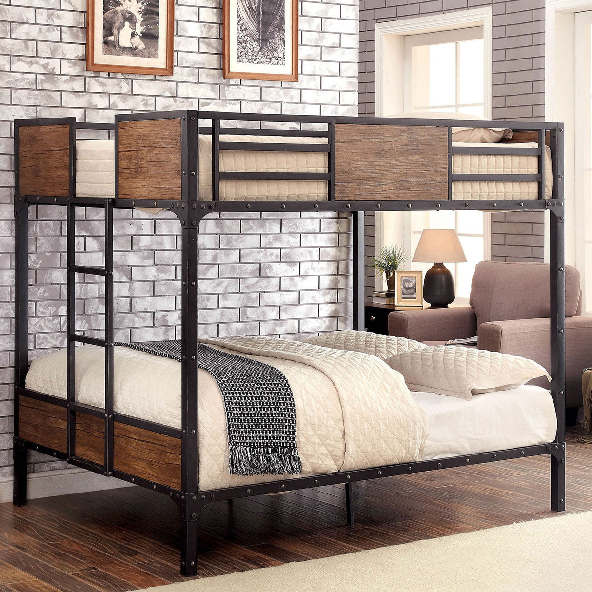 Clapton Black Full/Full Bunk Bed