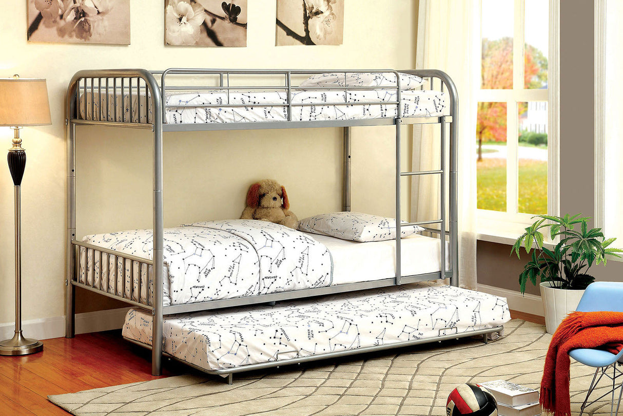 Rainbow Silver Twin/Twin Bunk Bed