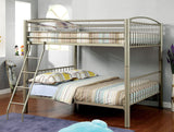 Lovia Metallic Gold Full/Full Bunk Bed