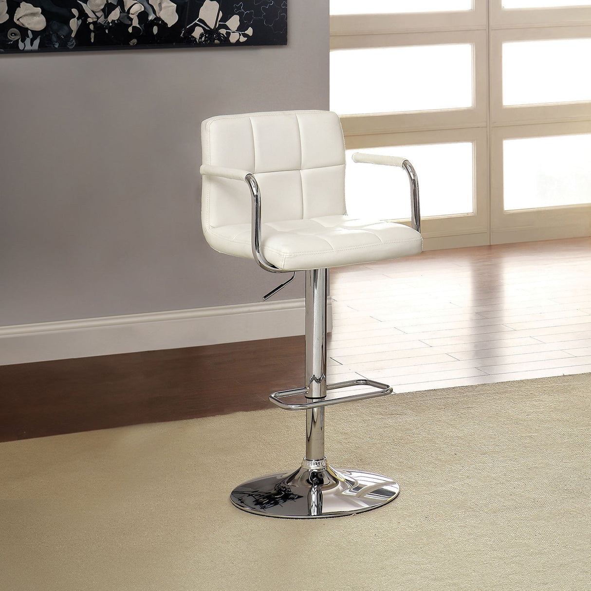 Corfu White Bar Stool