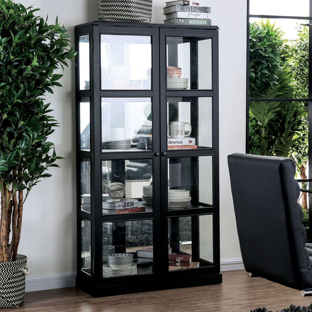 Vilas Black Curio Cabinet