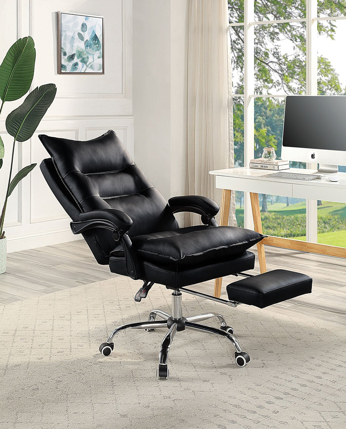 Perce Black Office Chair