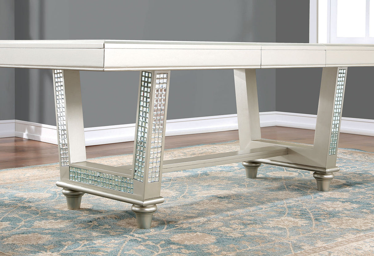 Adelina Champagne Dining Table