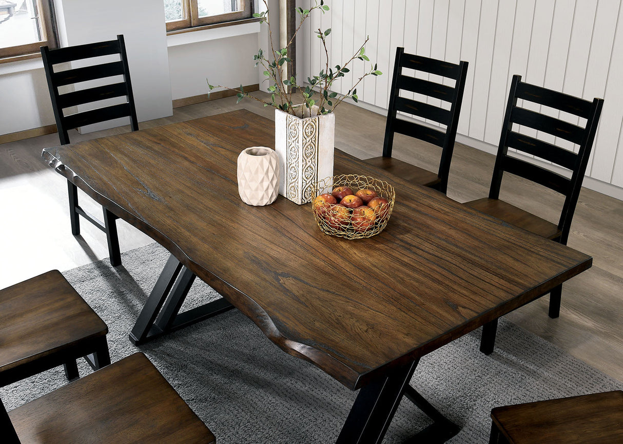 Barbary Black/Dark Oak Dining Table