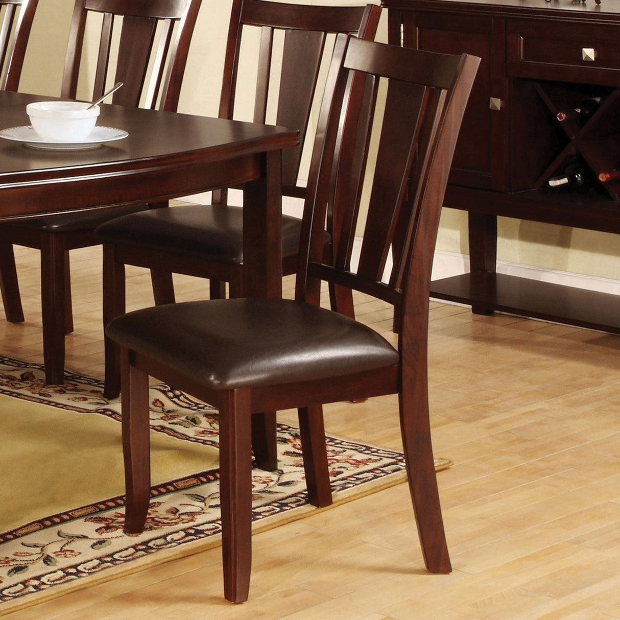 Edgewood Espresso Side Chair, Set of 2