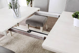 Daniella Antique White/Gray Dining Table