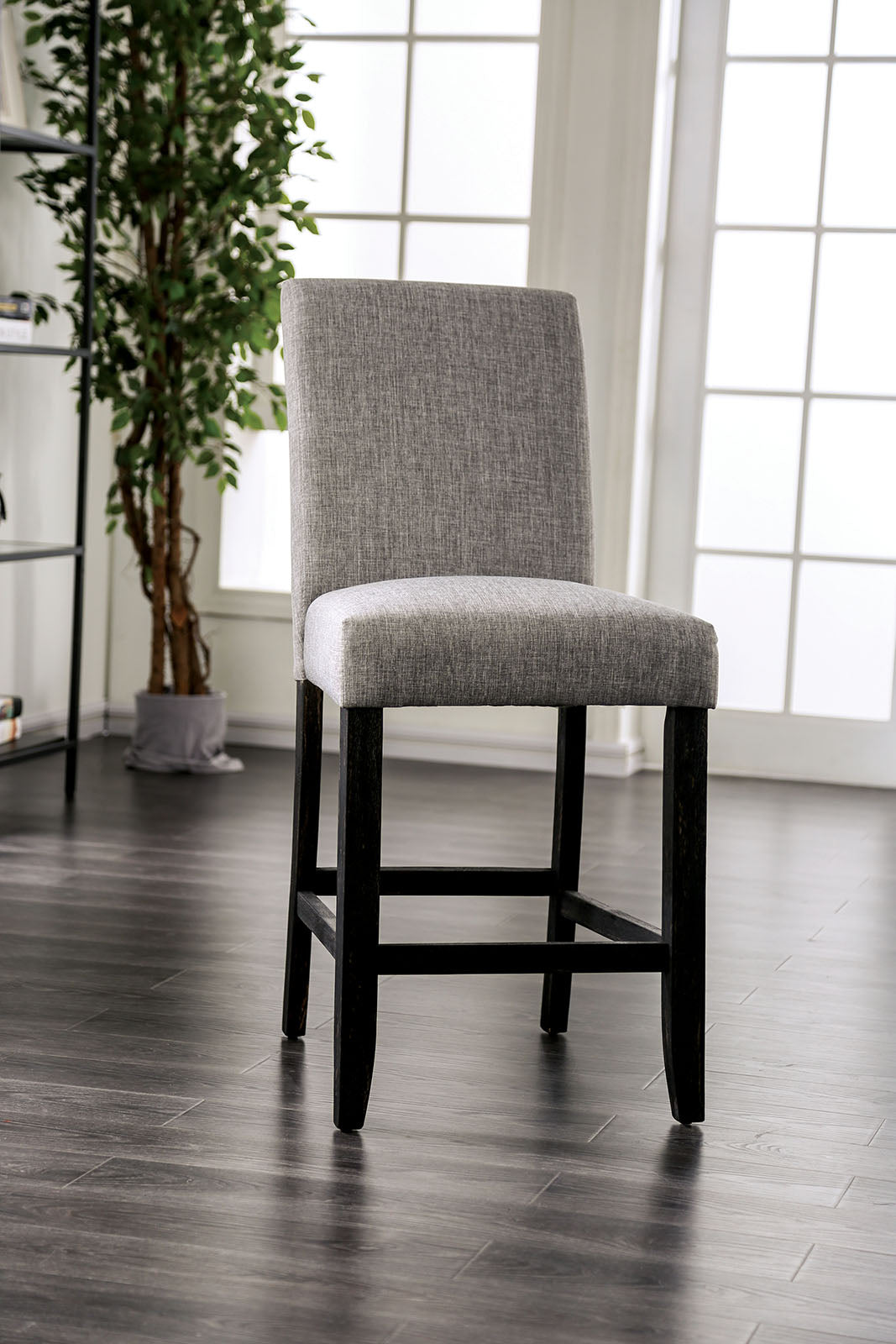 Brule Light Gray Counter Ht. Side Chair (2/Ctn)