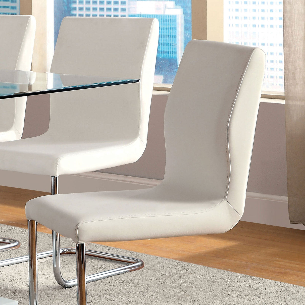 Lodia White Side Chair, Set of 2