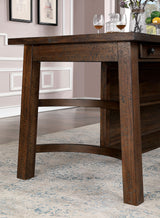 Fredonia Rustic Oak Counter Ht. Table