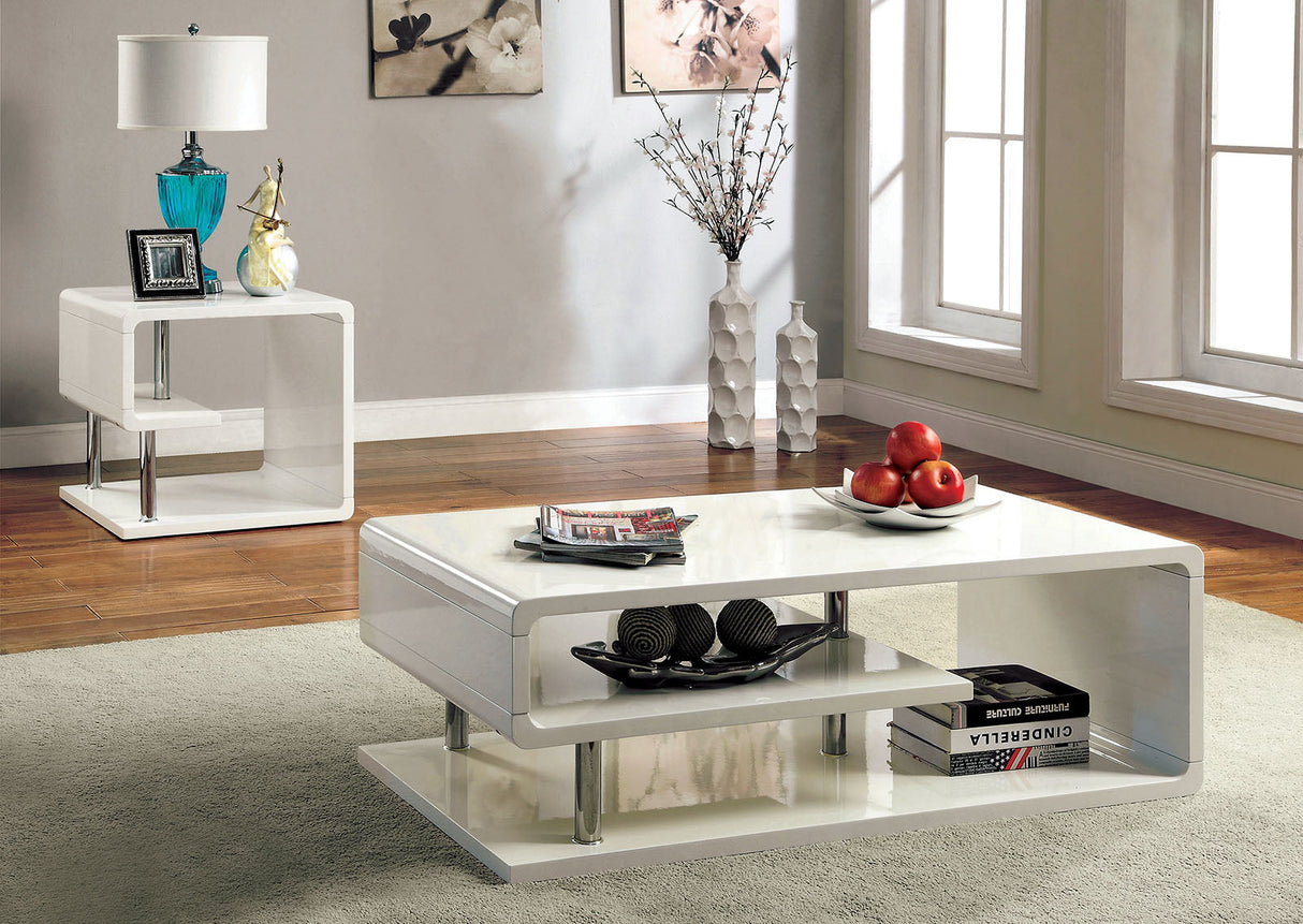 Ninove Black/Chrome Coffee Table