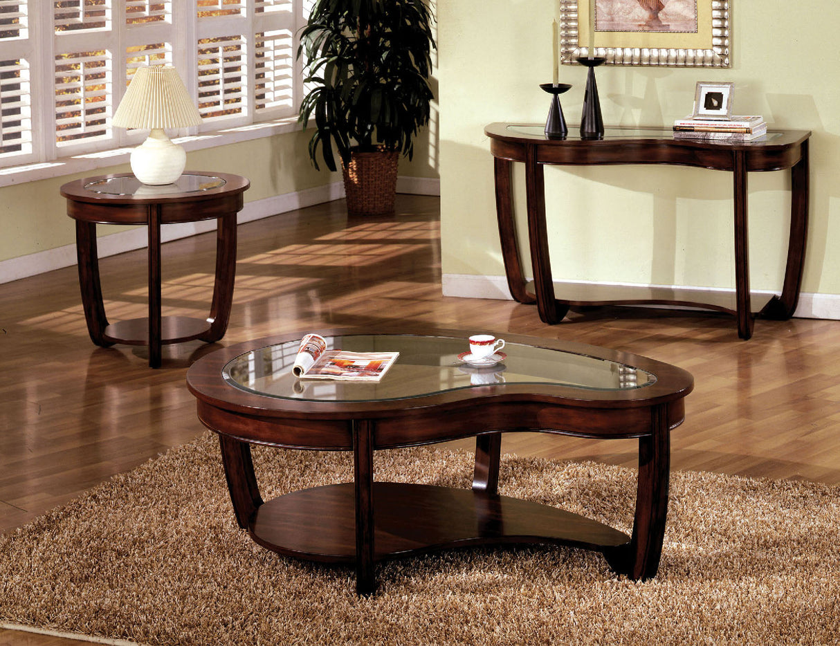 Crystal Falls Dark Cherry End Table