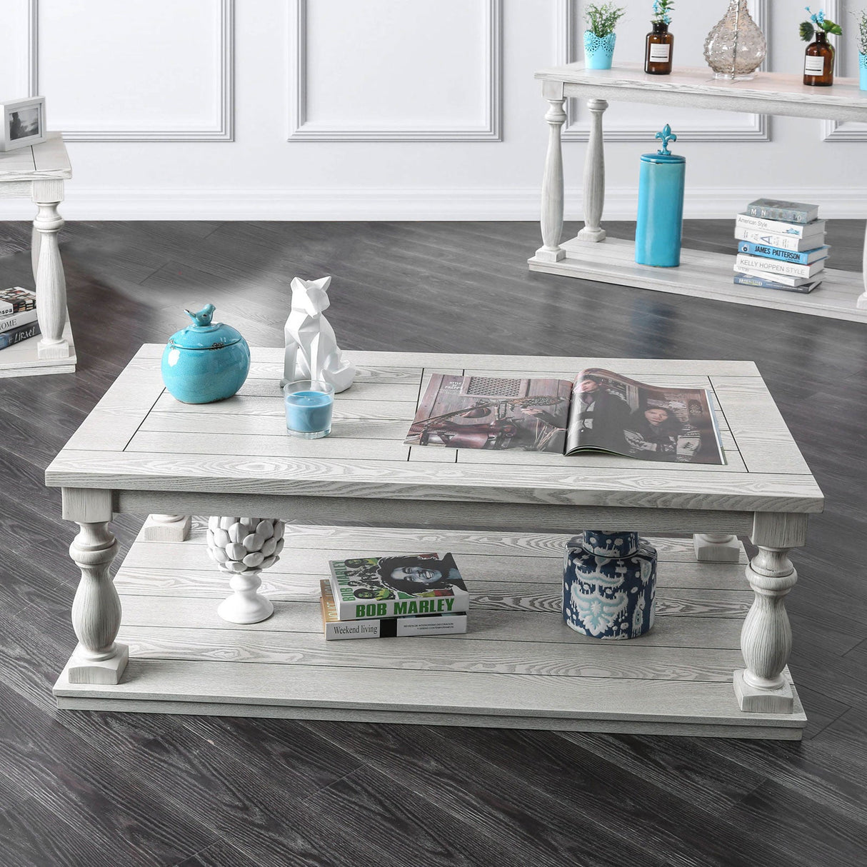 Arlington Antique White Coffee Table