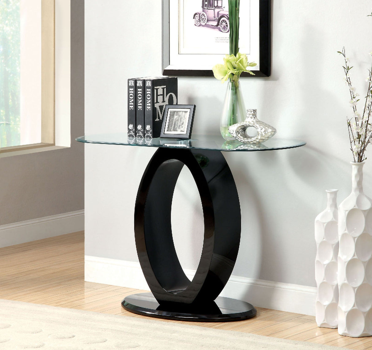 Lodia Black Sofa Table