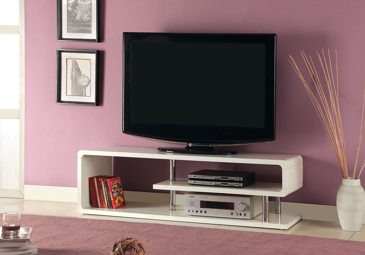 Ninove White TV Console