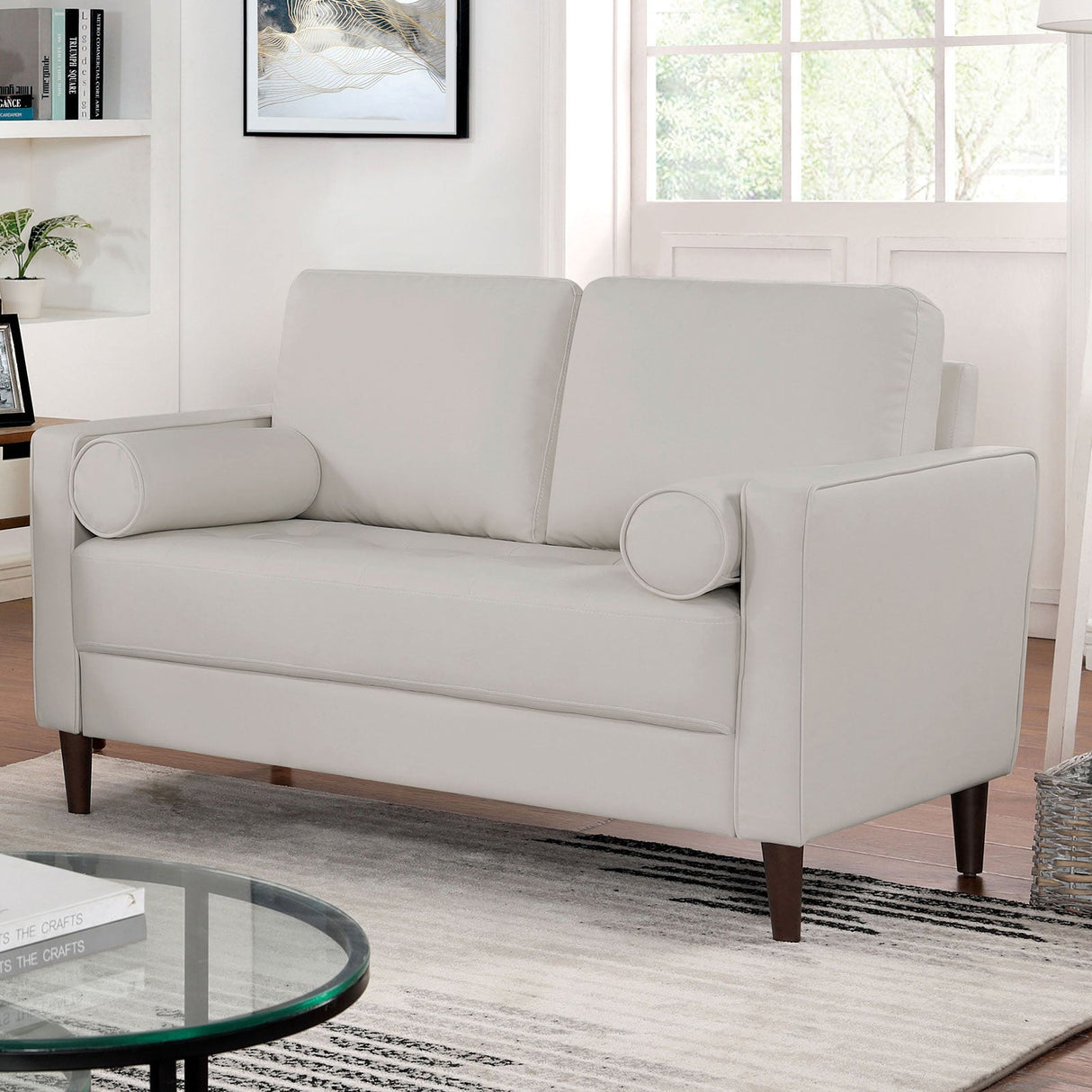 Horgen Off-White Loveseat