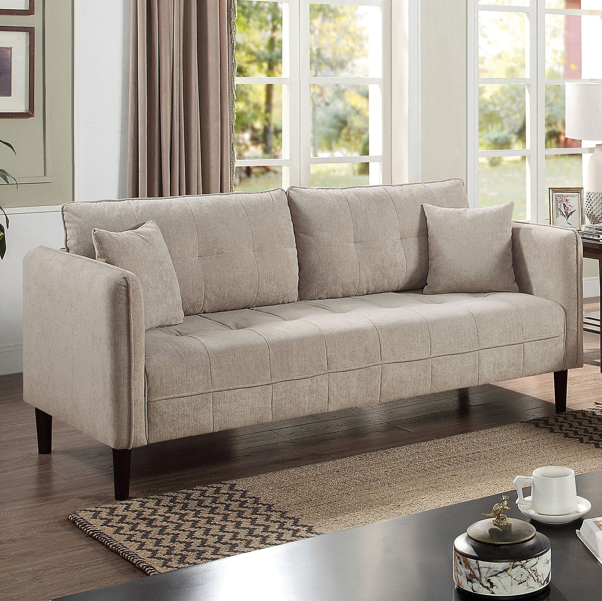 Lynda Light Gray Sofa