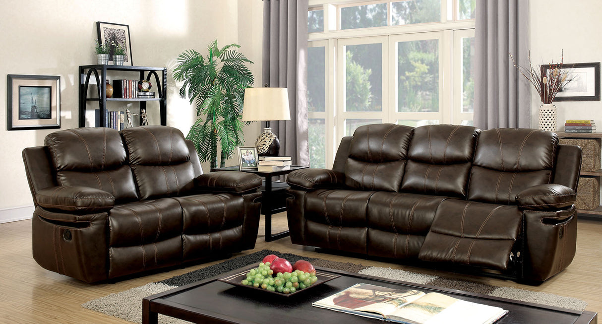 Listowel Brown Loveseat