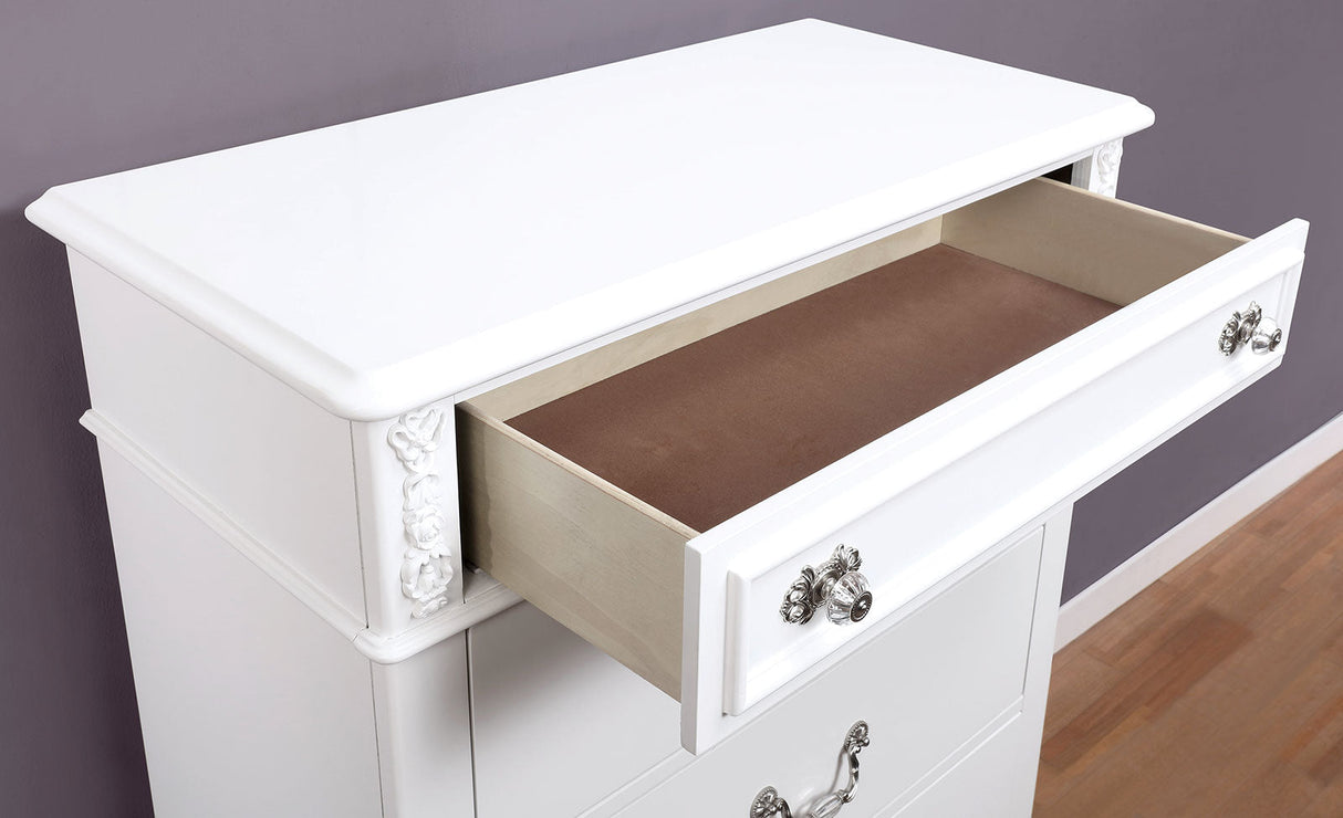 Belva White Night Stand