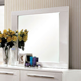 Clementine Glossy White Mirror