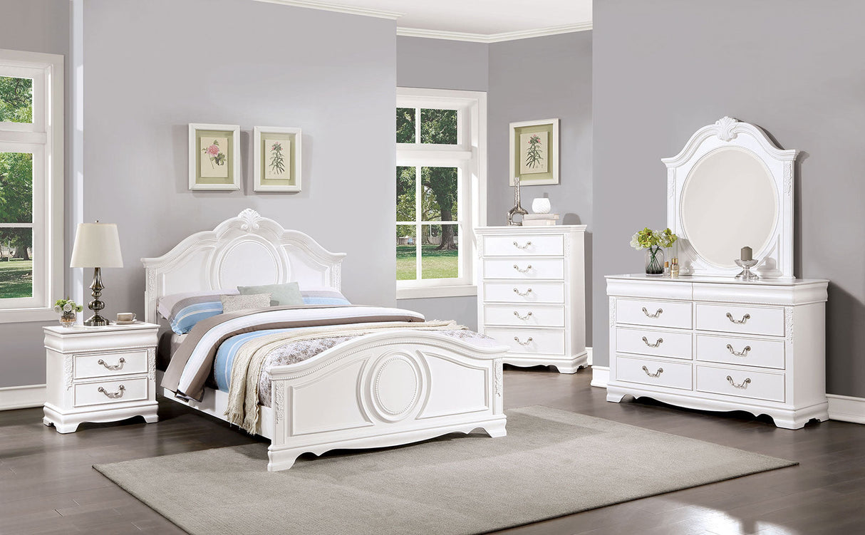 Alecia White Twin Bed