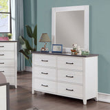 Priam White/Gray Dresser