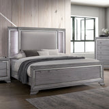 Alanis Light Gray King Bed