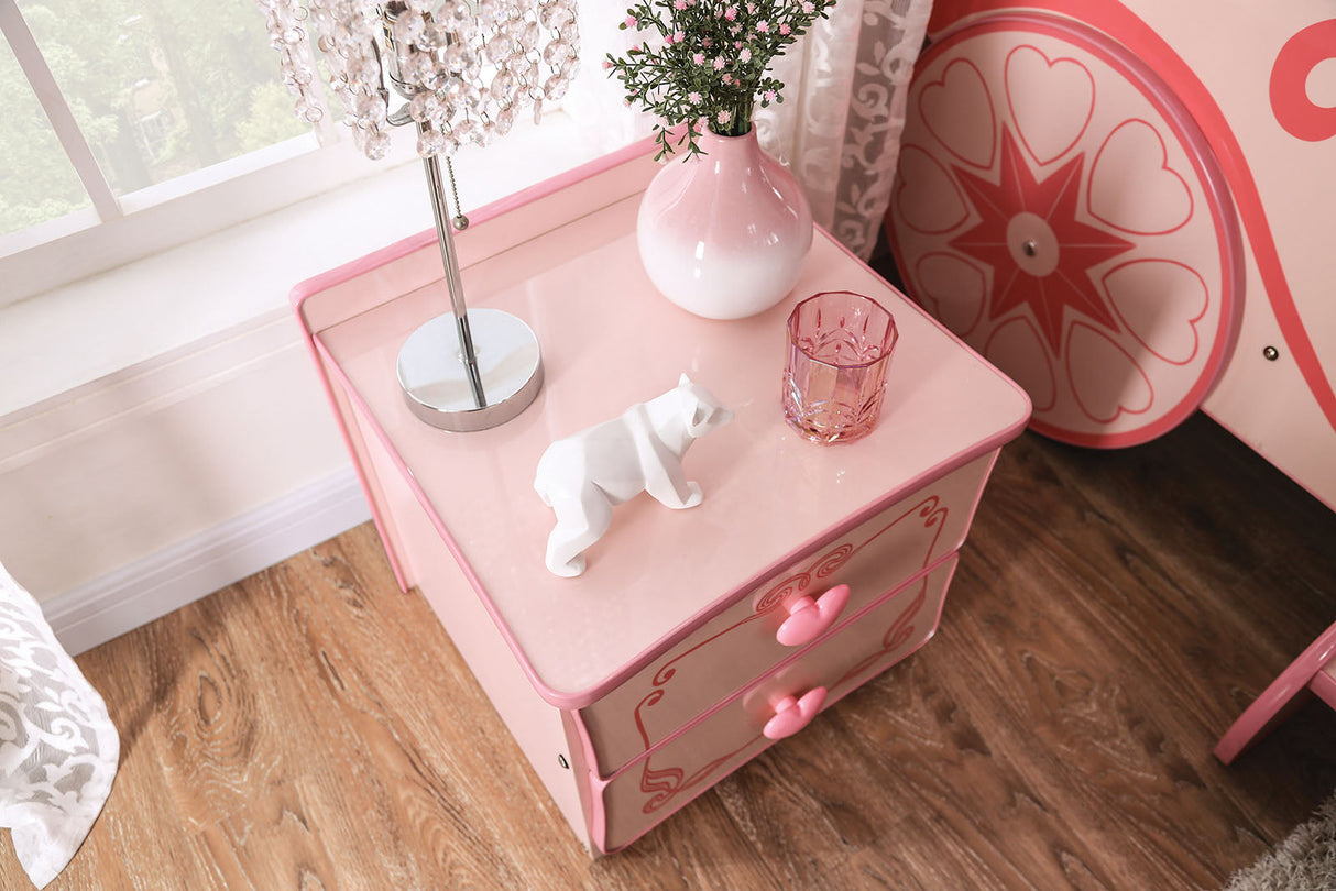 Rheanna Pink Night Stand