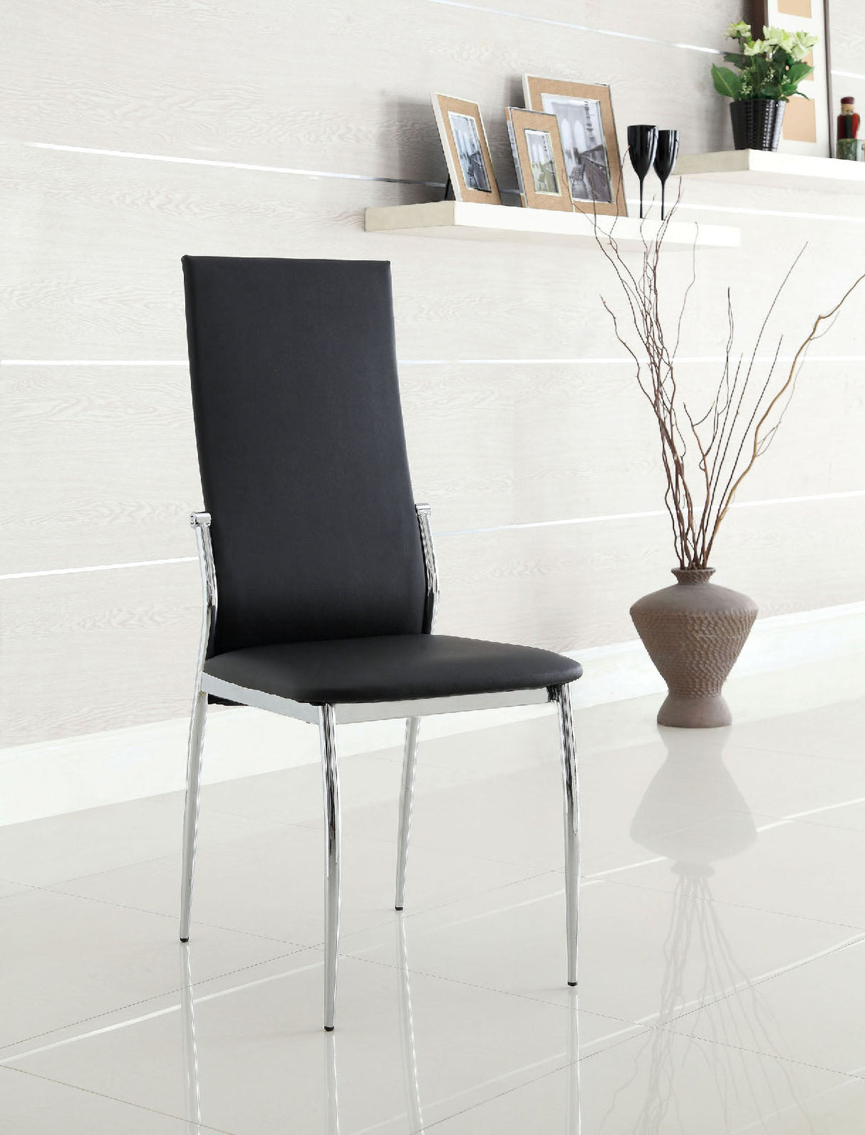 Kalawao Black Side Chair, Set of 2