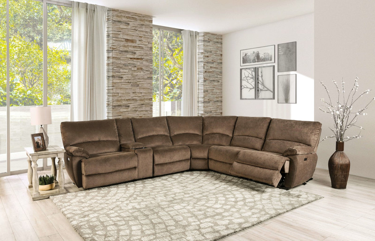 Cerelia Brown Power Sectional