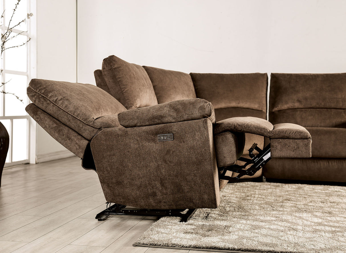 Cerelia Brown Power Sectional