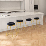 Jane 26" Luxury Upholstered Stool by Ashcroft Imports at Eve Furniture