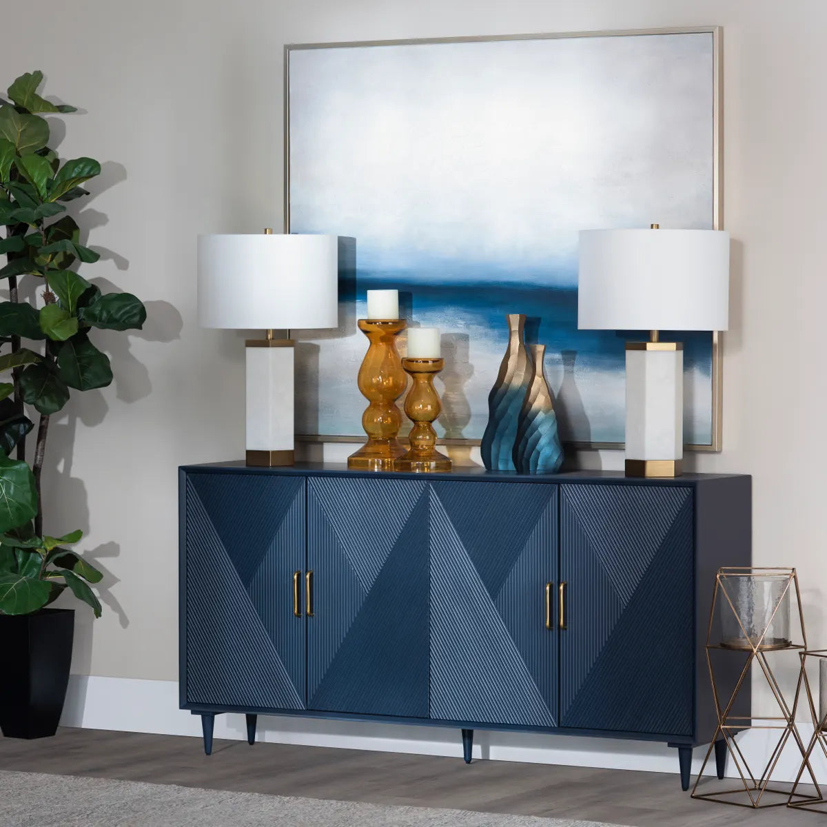 Arvada Navy Sideboard