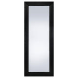 Cadence Black Oak Tempered Glass Full Length Standing Mirror by Coaster at Eve Furniture