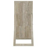 Cadence Gray Tempered Glass Washed Oak Full Length Standing Mirror by Coaster at Eve Furniture
