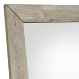 Cadence Gray Tempered Glass Washed Oak Full Length Standing Mirror by Coaster at Eve Furniture