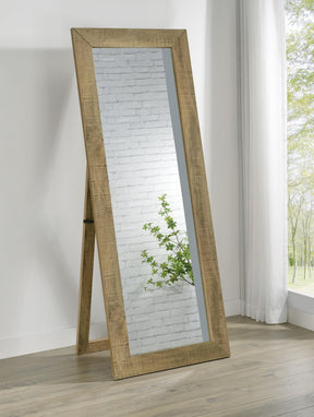 Cadence Mango Tempered Glass Full Length Standing Mirror by Coaster at Eve Furniture