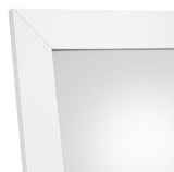 Cadence White Tempered Glass High Gloss Full Length Standing Mirror by Coaster at Eve Furniture