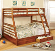 California Oak Bunk Bed by Furniture of America at Eve Furniture